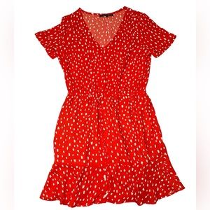 Bright colored summer dress Brand- Shoulder